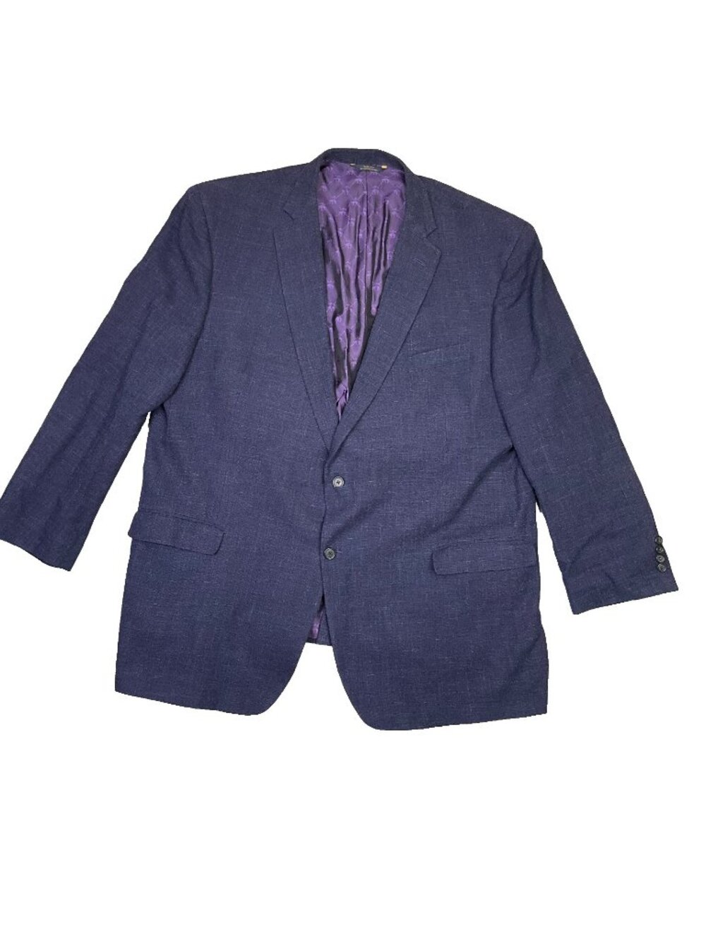 Brooks Brothers Blazer Mens 55 Tall Long Blue Custom Tailored Sport Coat Vintage